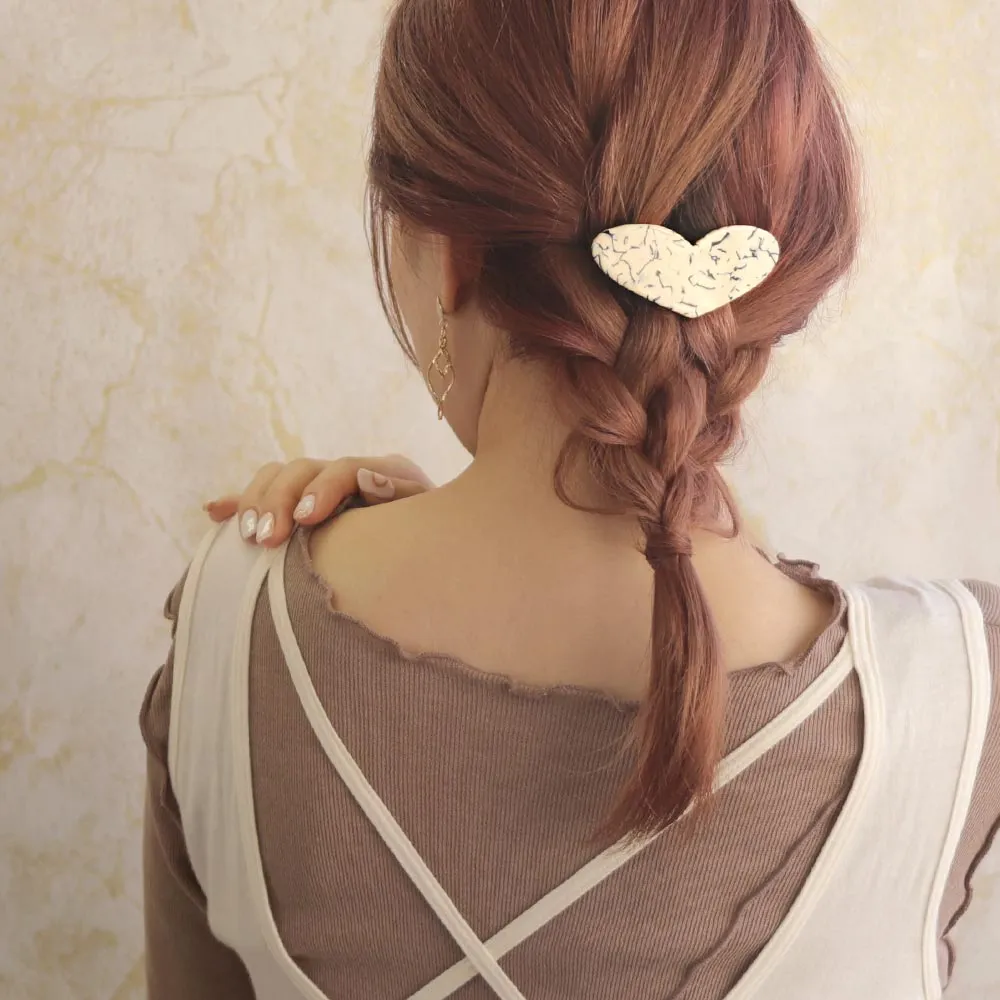 Heart Shaped Hair Barrette