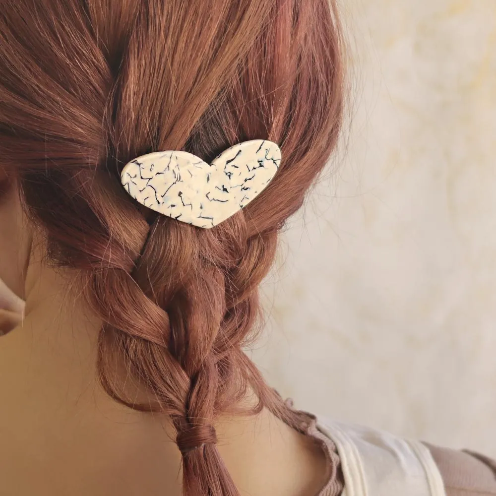 Heart Shaped Hair Barrette