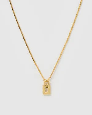 Izoa Cairo Necklace Gold Clear