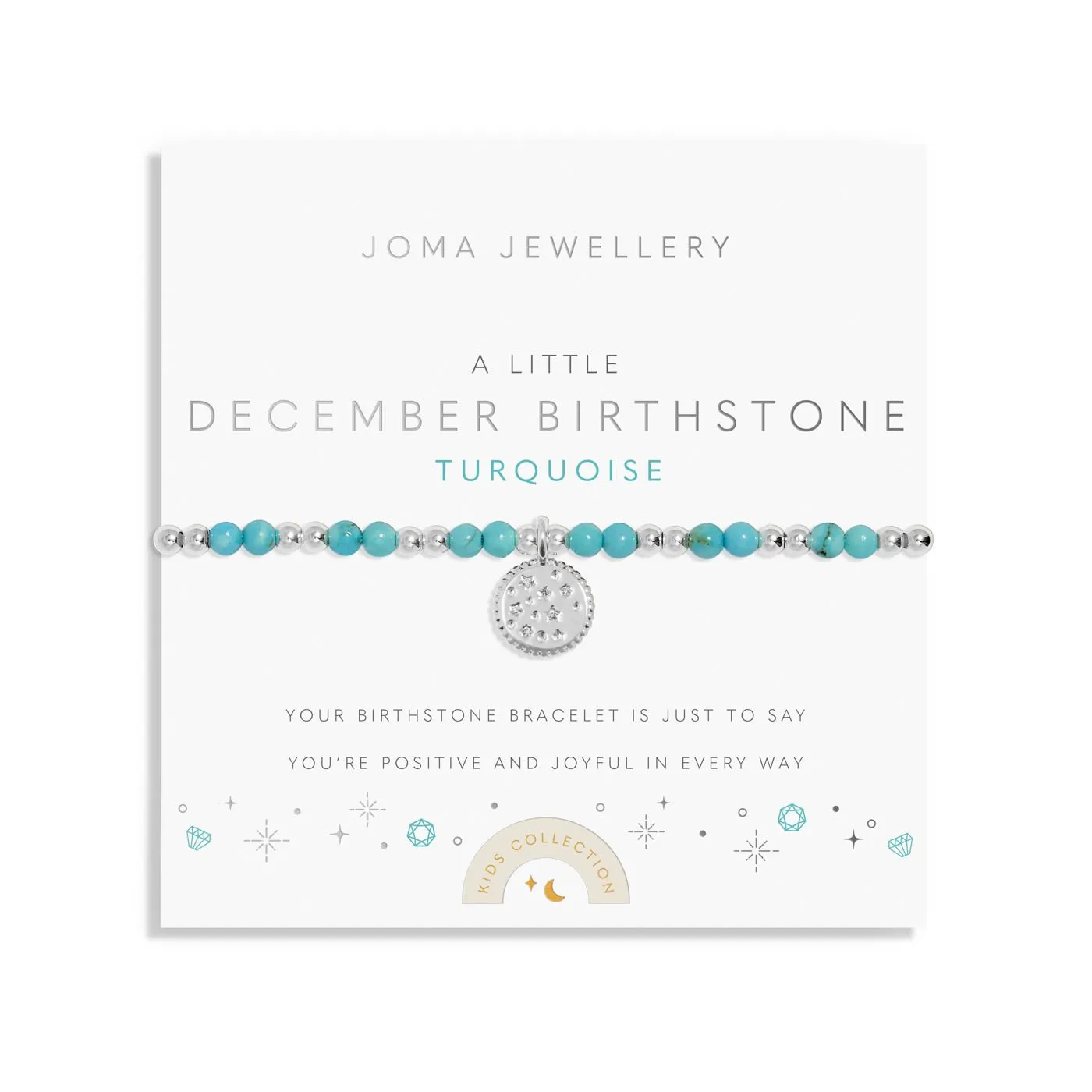 Kids A Little December Birthstone Silver Plated Bracelet C793