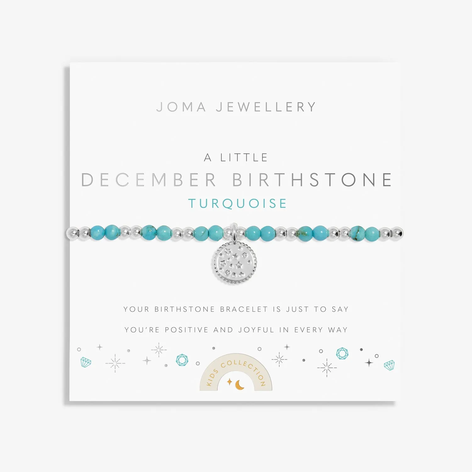 Kids A Little December Birthstone Silver Plated Bracelet C793