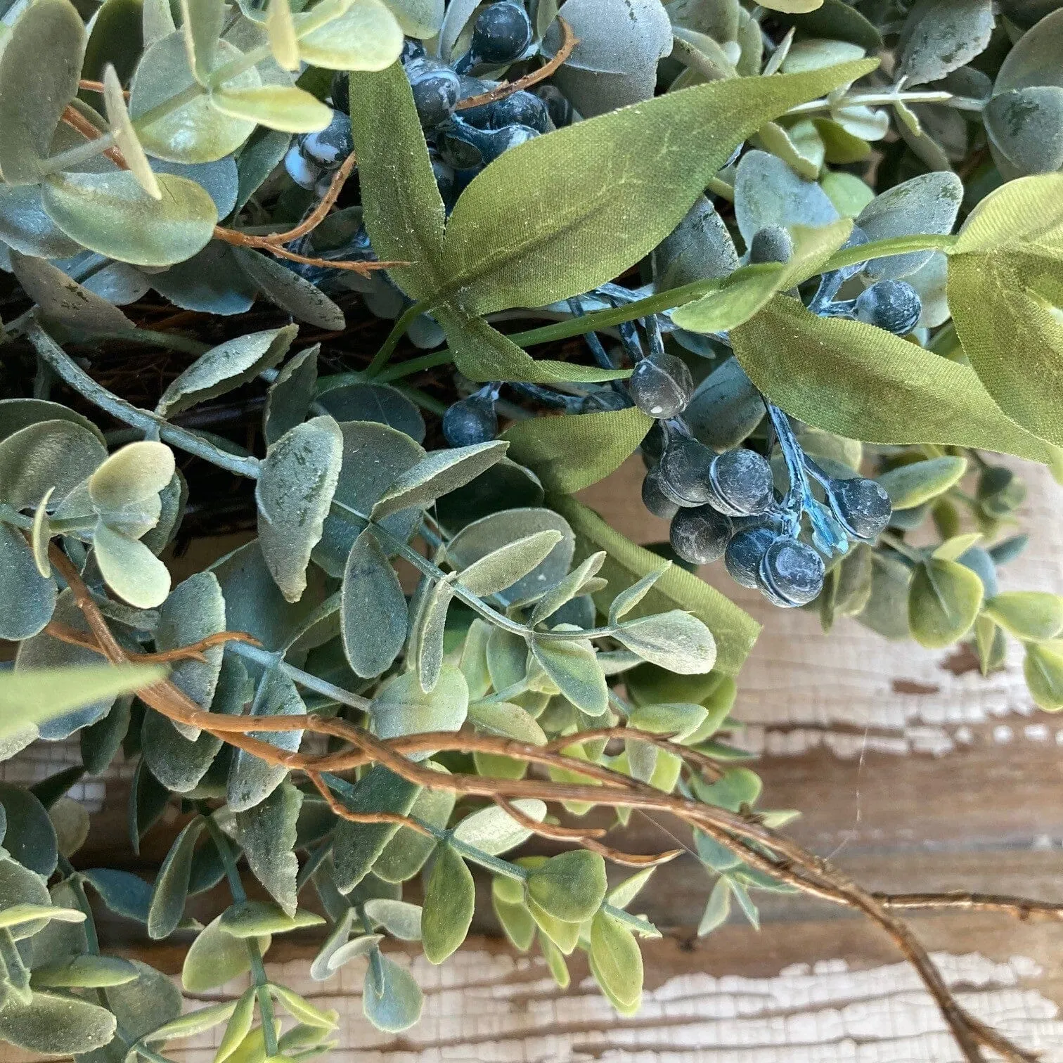 Lapis Hills Eucalyptus Wreath 22"