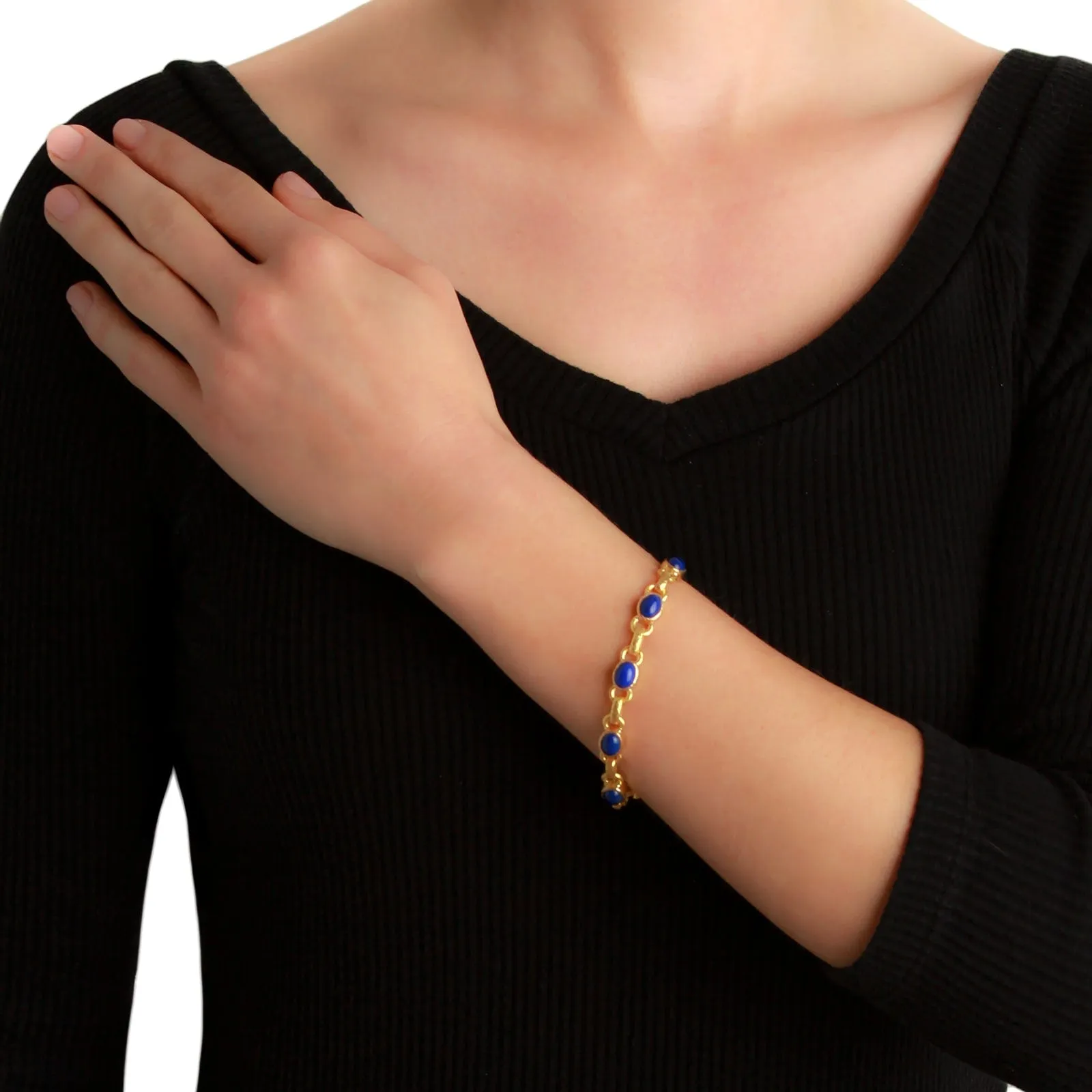 Lapis Link Bracelet