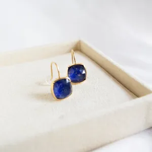 Lapis Luxe Square Earrings