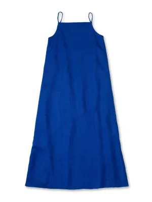 Lazuli blue square neck linen nightie