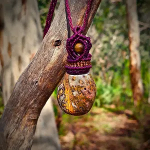 Leopard jasper necklace