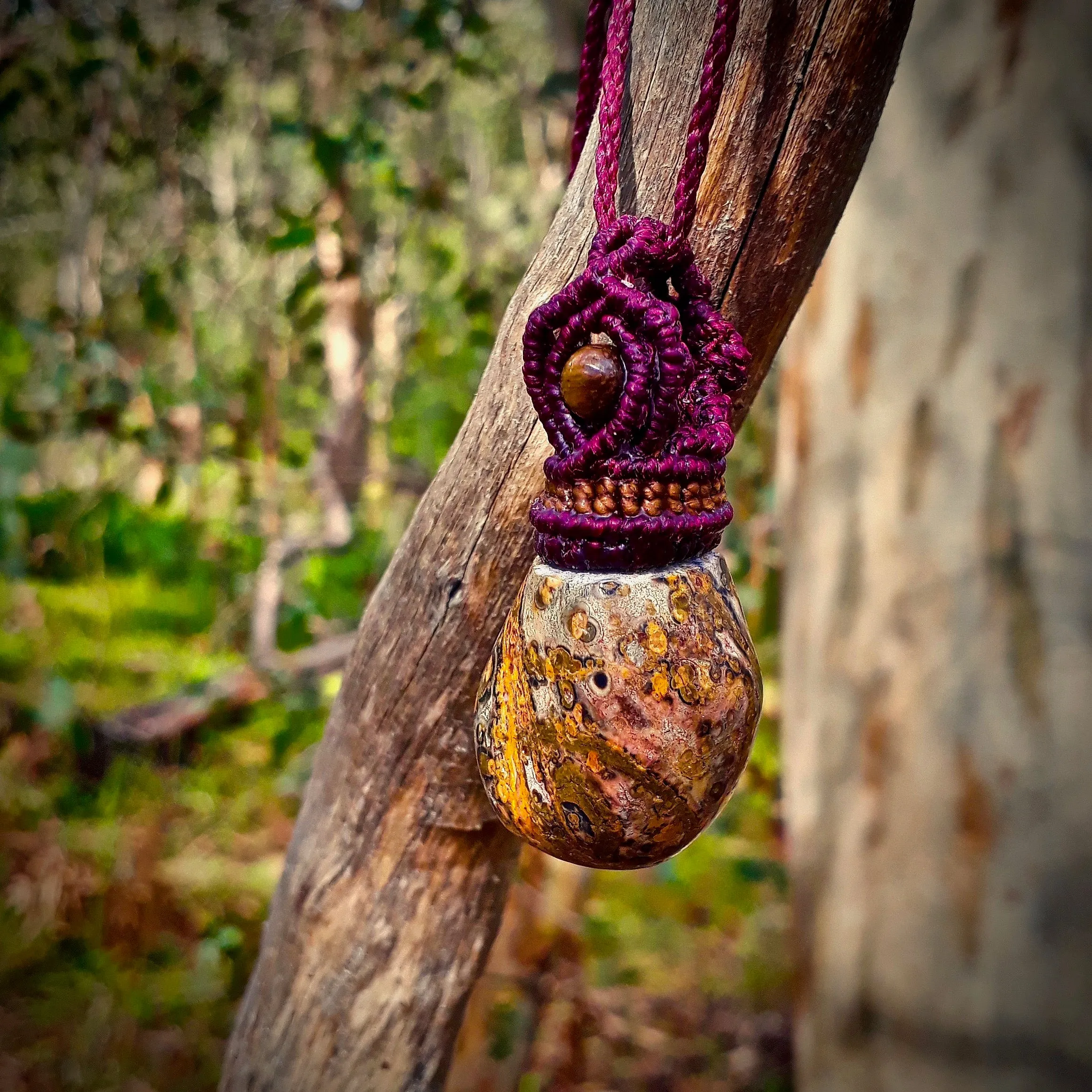 Leopard jasper necklace