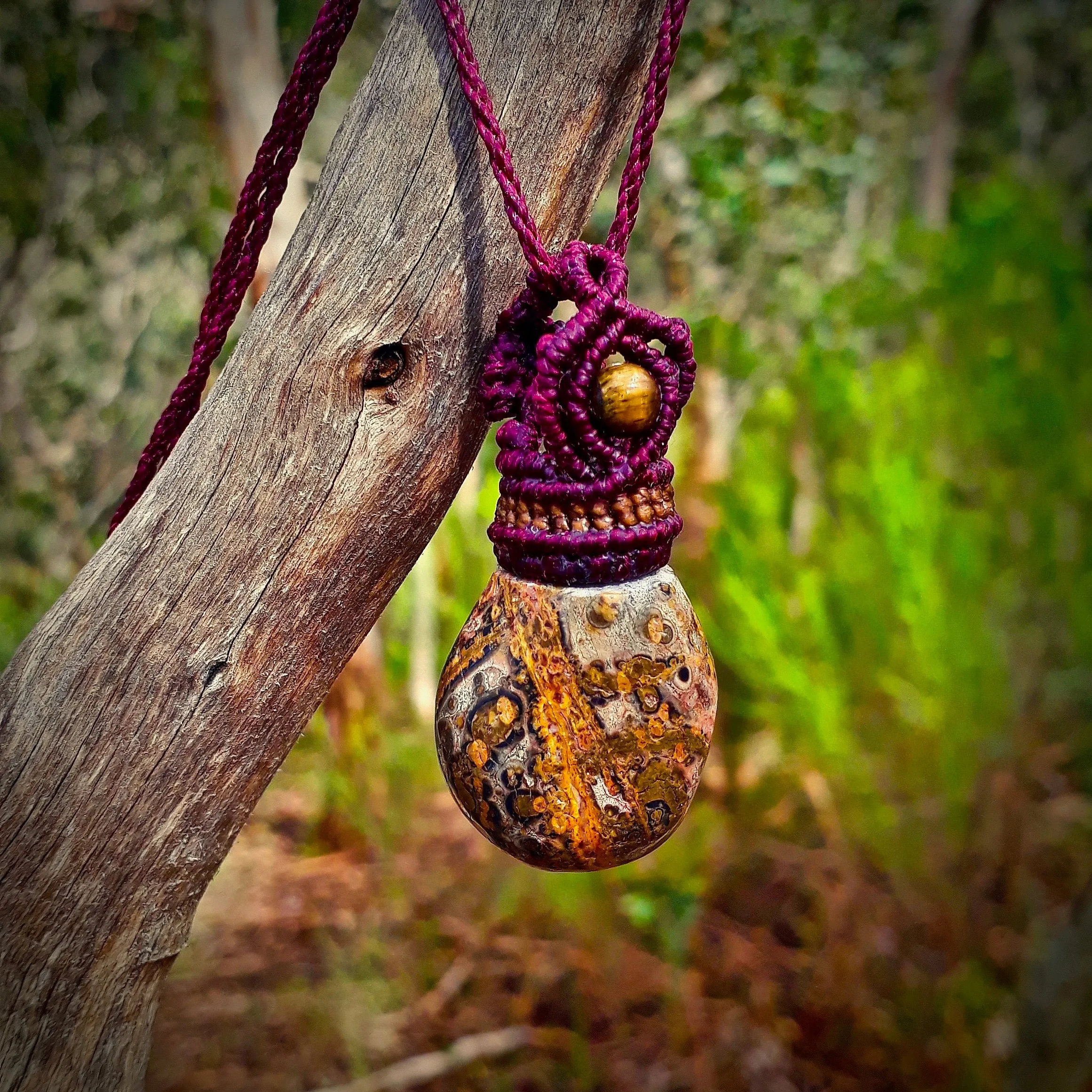 Leopard jasper necklace