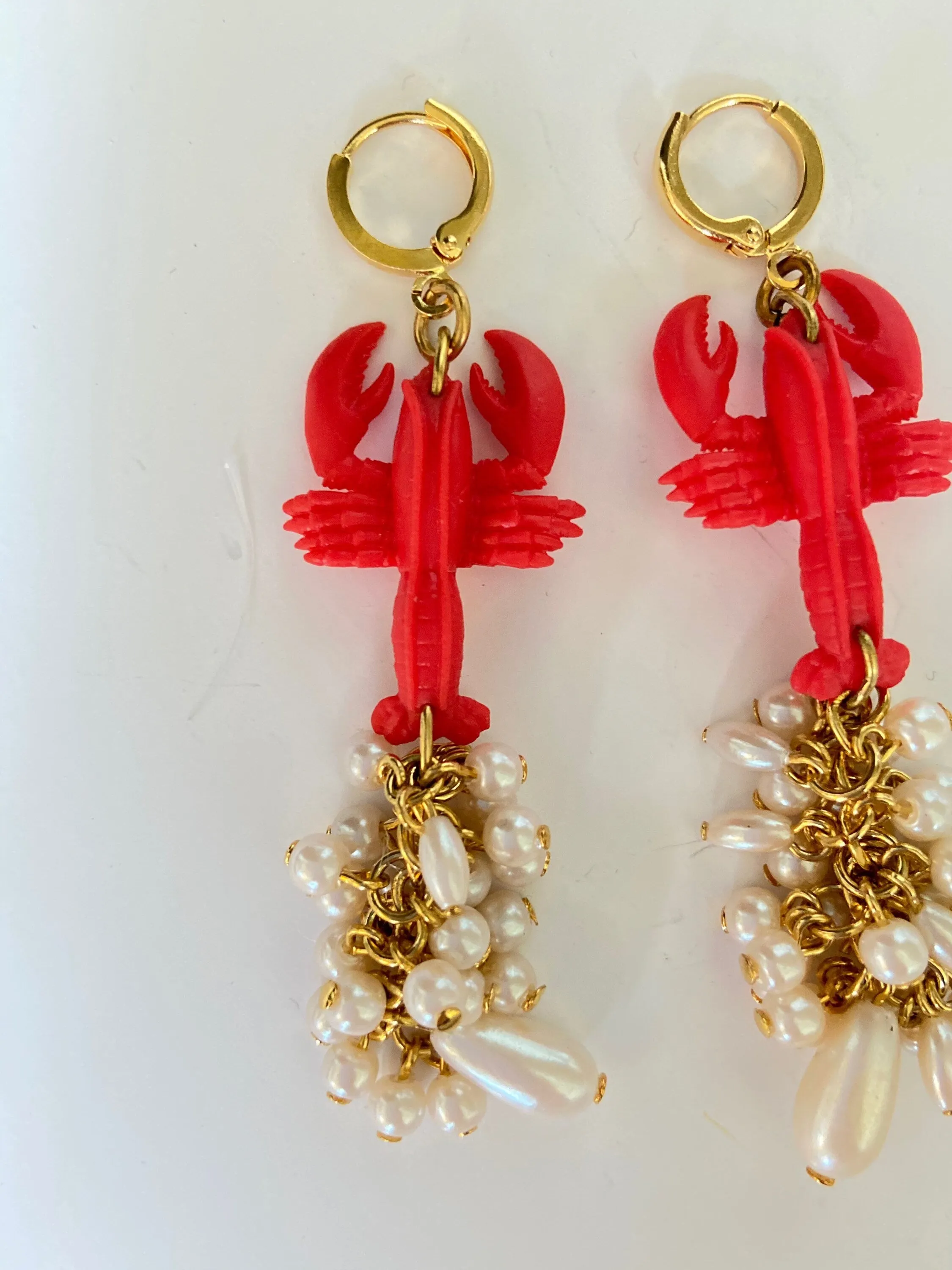 Lobster Dangle Earrings