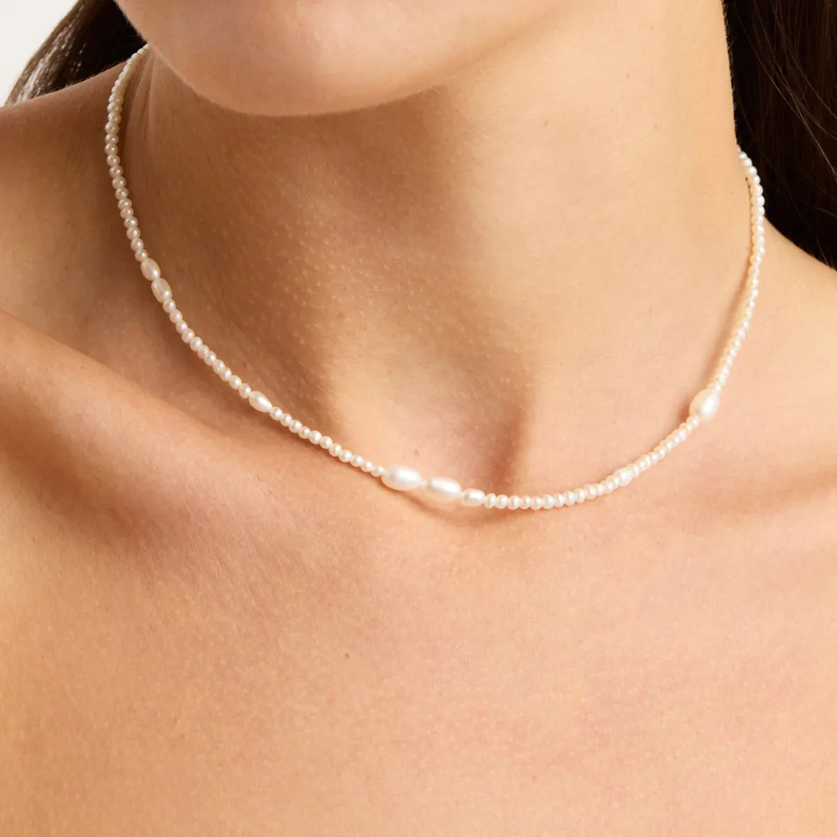 Lunar Light Pearl Choker