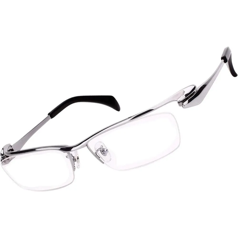 Men's Titanium Wide Half Rim Eyeglasses A1153