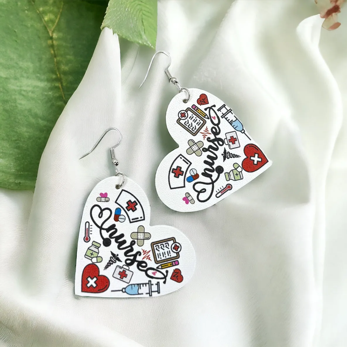 Nurse Earrings - Nurse Gift, Nurse Practitioner, Doctor Earrings, Handmade Earrings, Nurse Appreciation Gift, Nurse Jewelry