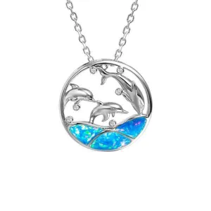 Opal Dolphin Cove Pendant