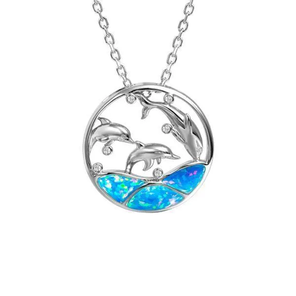 Opal Dolphin Cove Pendant