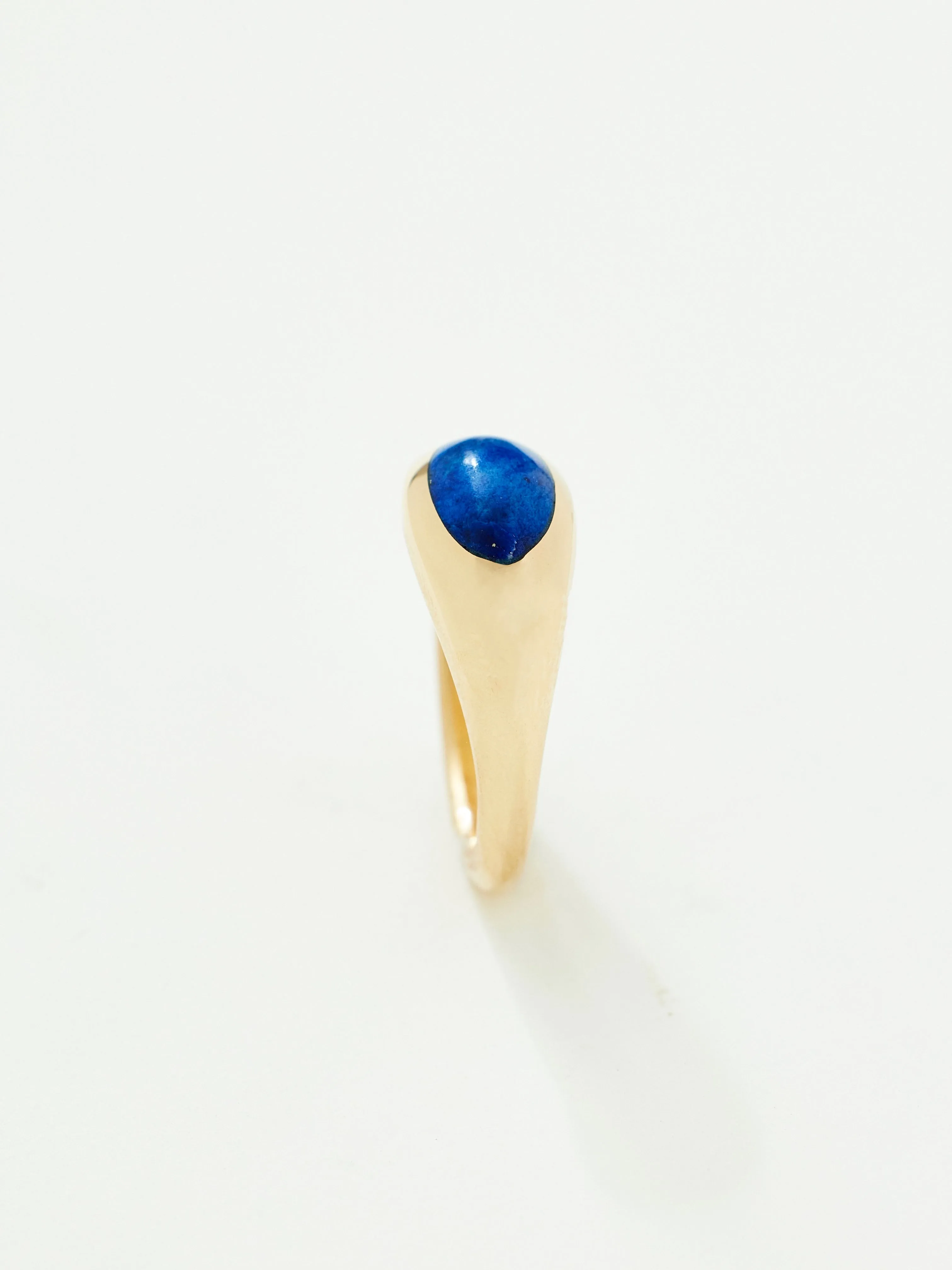 Pia No. 2 Ring with Lapis in 18k Royal, Size 6.5