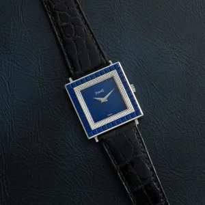 Piaget White Gold Lapis Dress Watch