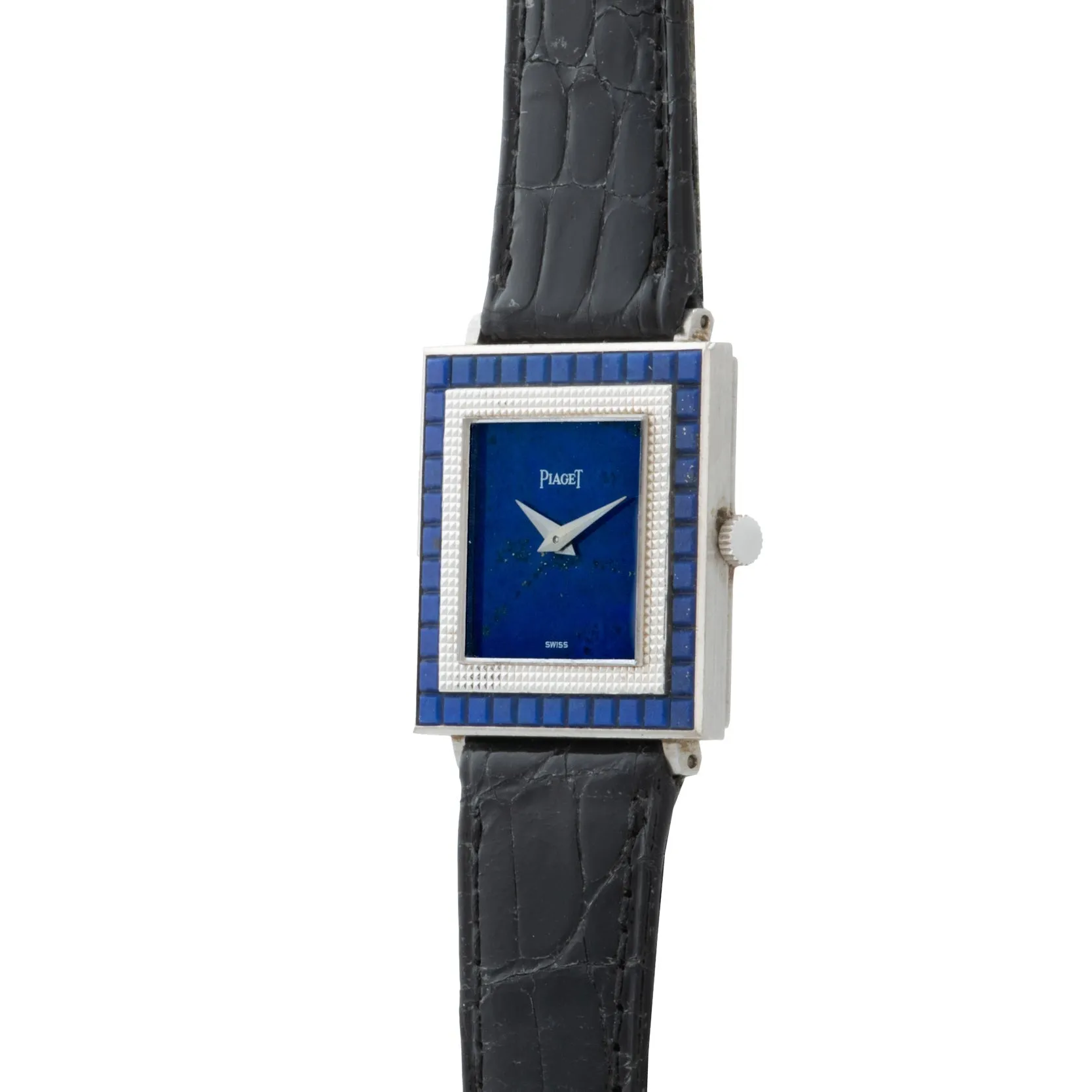 Piaget White Gold Lapis Dress Watch