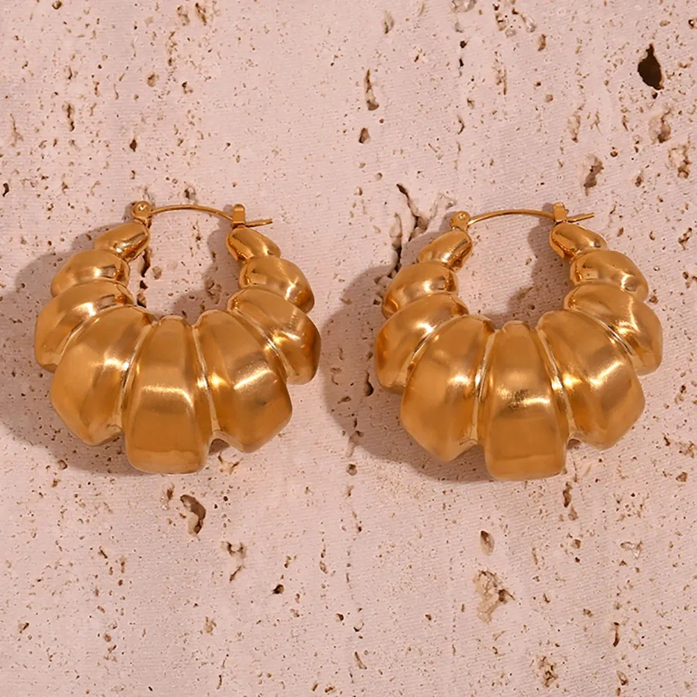 Pre Order:  Exaggerated Chunky Hoop Earrings