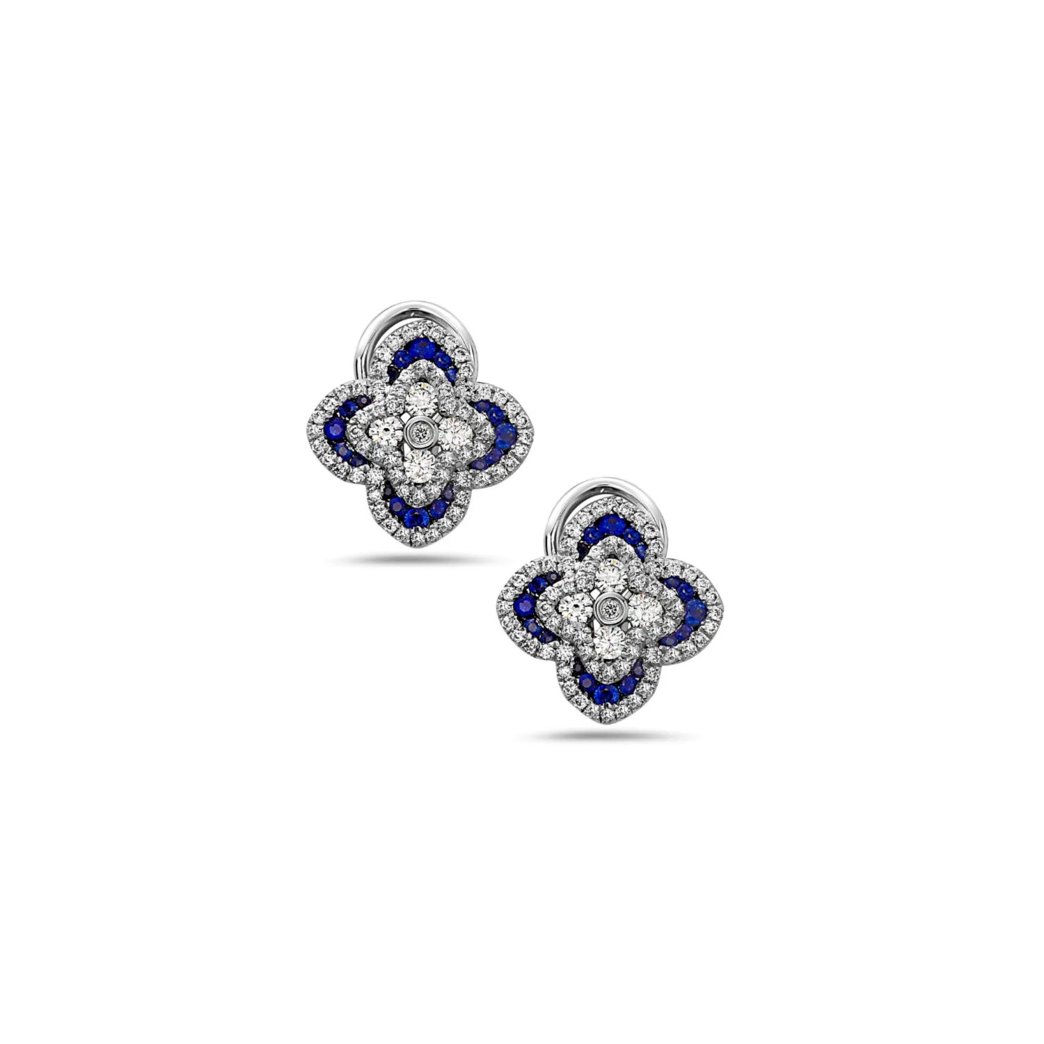 Precious Quatrefoil Stud Earring