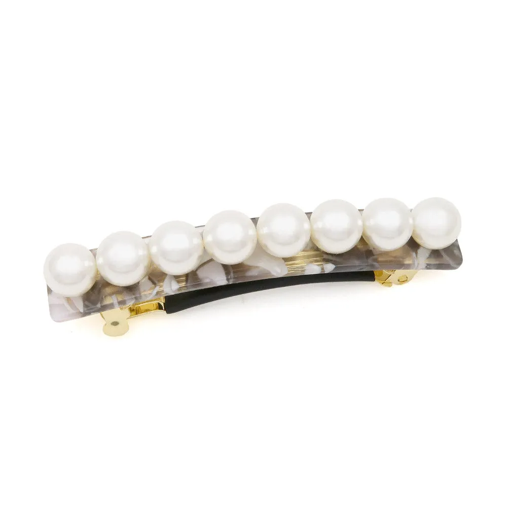 Rectangle Pearl Barrette