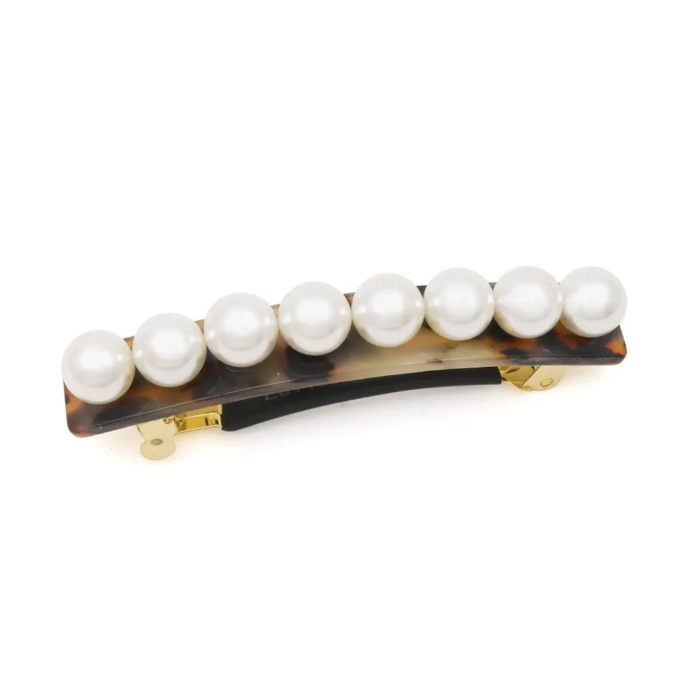 Rectangle Pearl Barrette