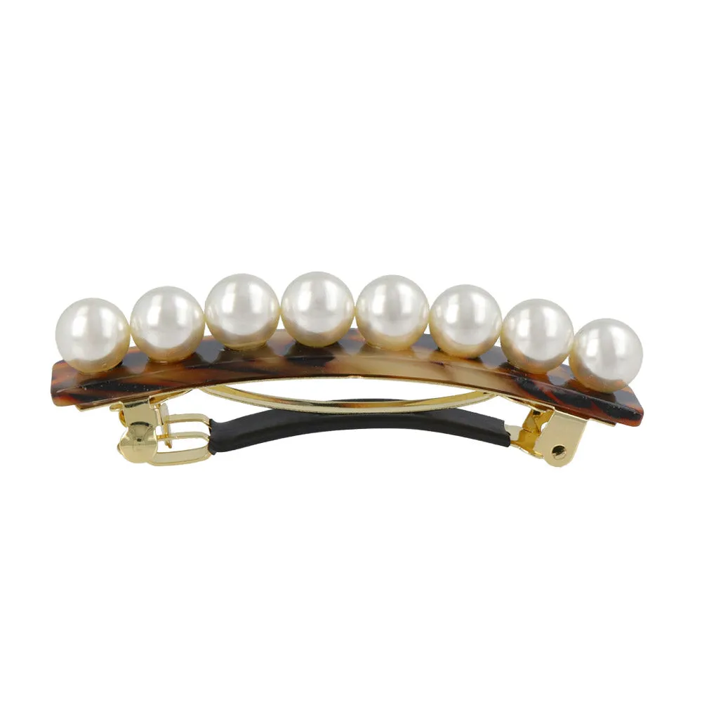 Rectangle Pearl Barrette