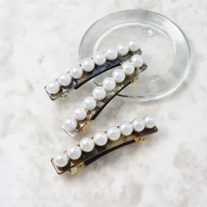 Rectangle Pearl Barrette