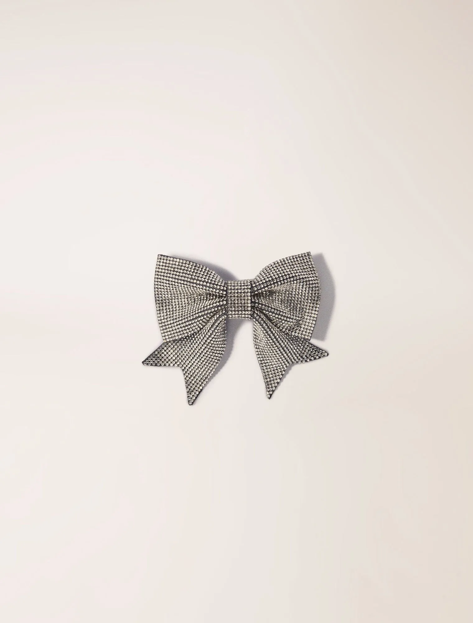 Rhinestone bow barrette