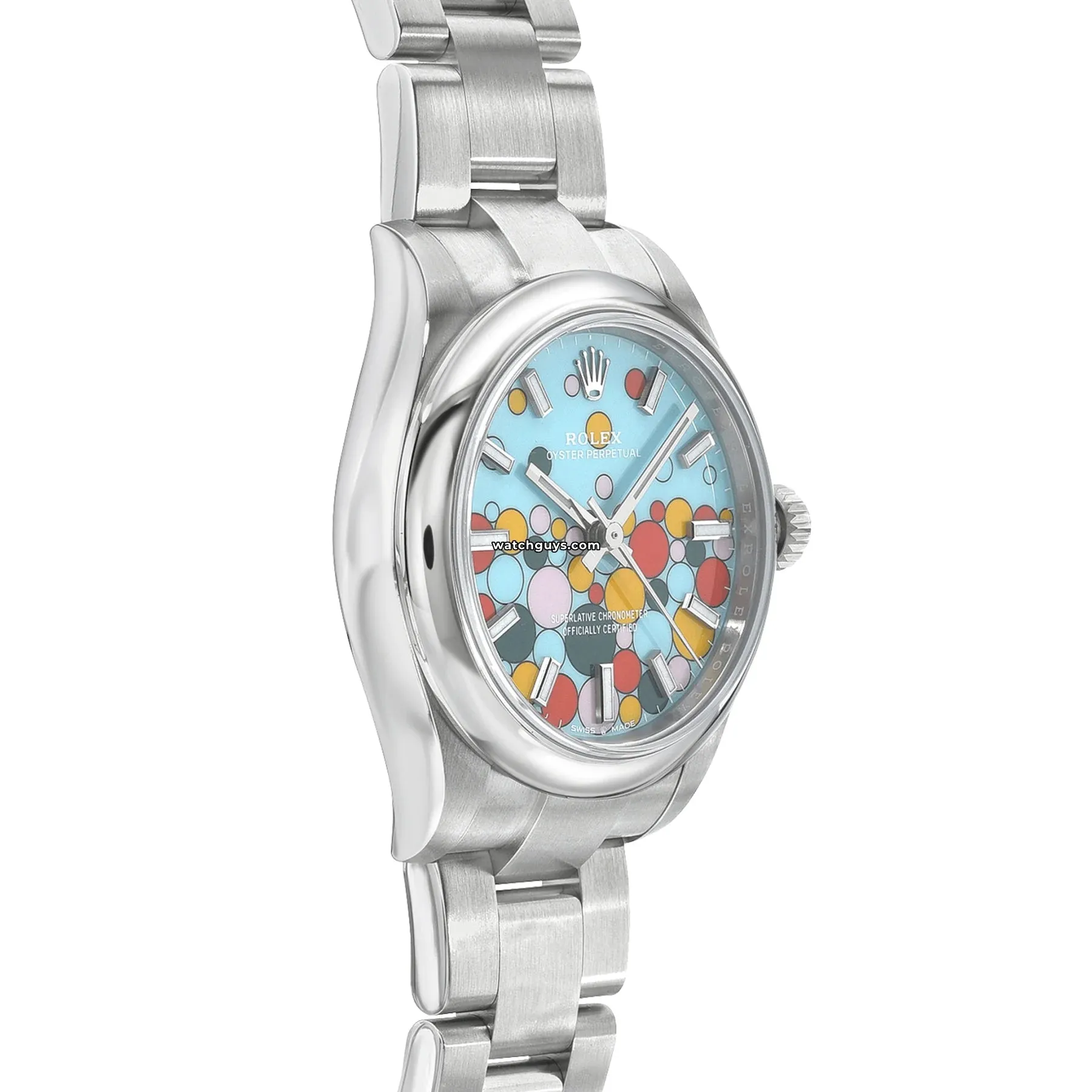 Rolex Oyster Perpetual 277200 Turquoise Celebration Motif