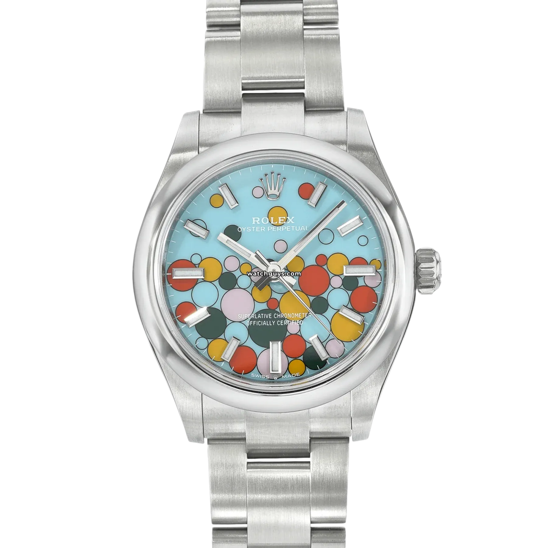 Rolex Oyster Perpetual 277200 Turquoise Celebration Motif