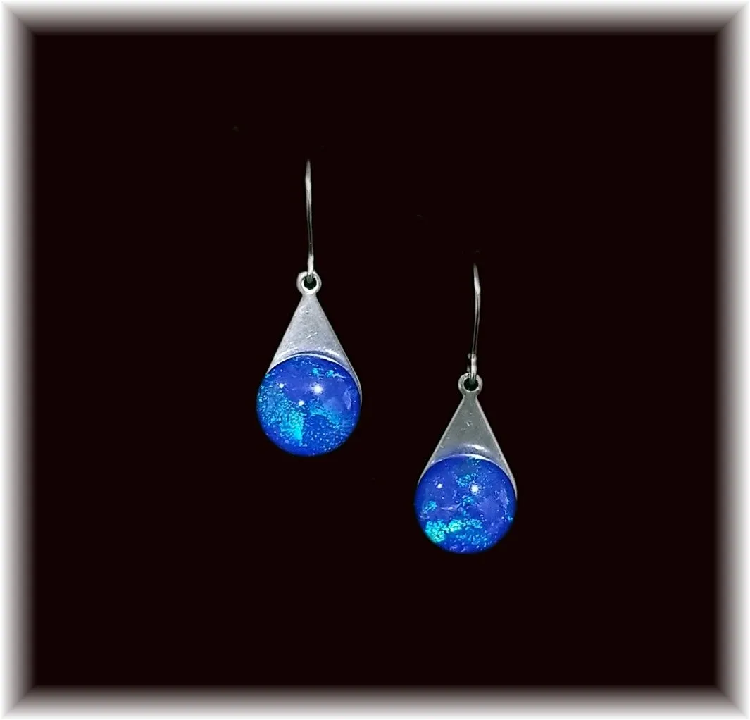 Royal Blue Stainless Teardrop Earring