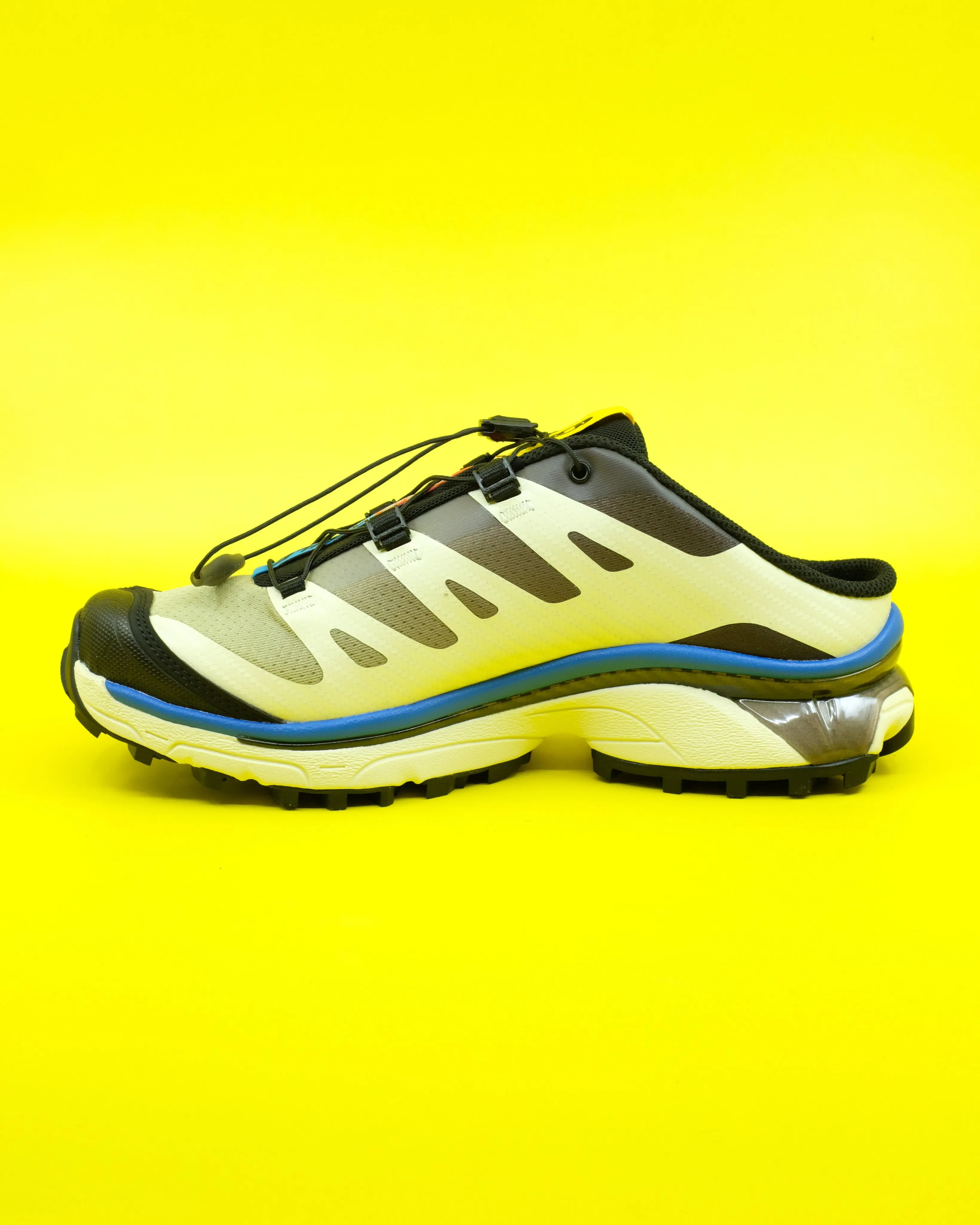 Salomon x MM6 XT-4 Mule in Transparent Yellow / Lapis Blue