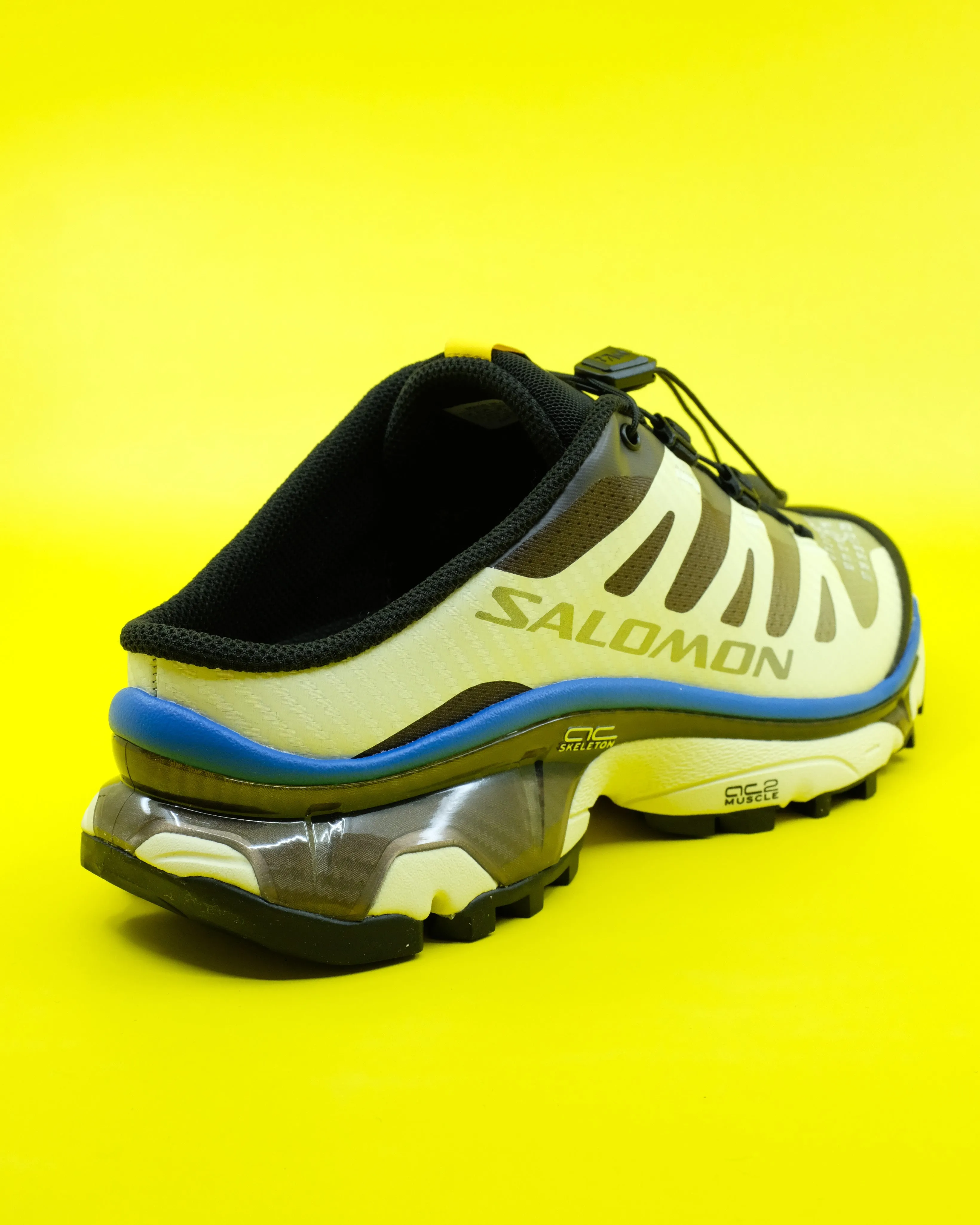 Salomon x MM6 XT-4 Mule in Transparent Yellow / Lapis Blue