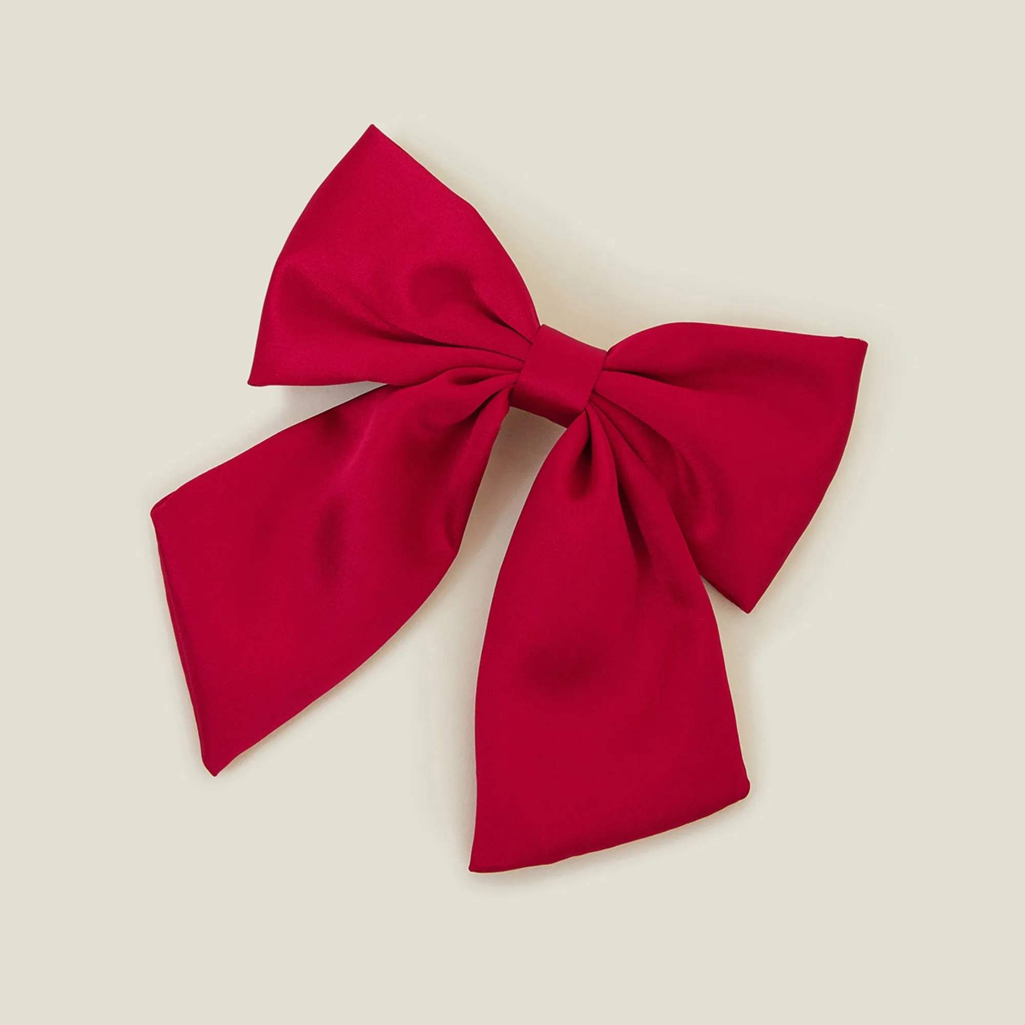 Satin Bow Barrette Hair Clip