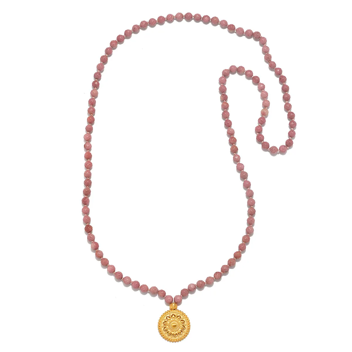 Spiritual Evolution Rhodonite Mala