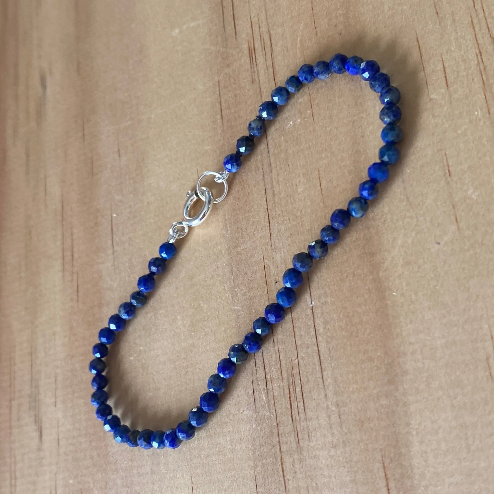 Sterling Silver Lapis Lazuli Bracelet