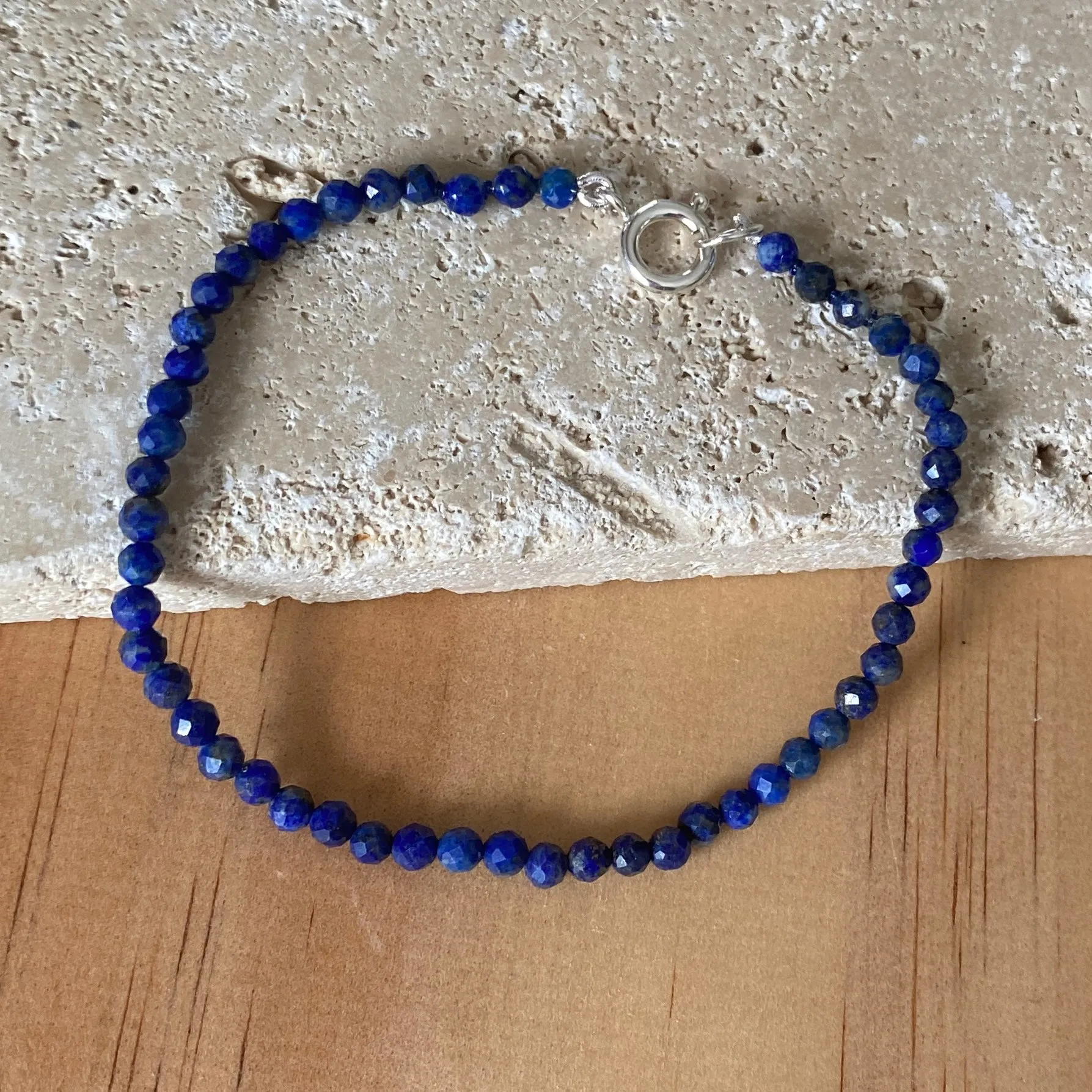 Sterling Silver Lapis Lazuli Bracelet