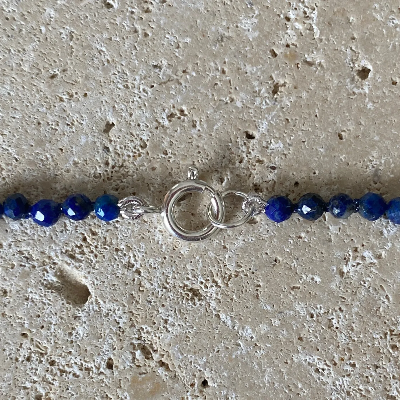 Sterling Silver Lapis Lazuli Bracelet