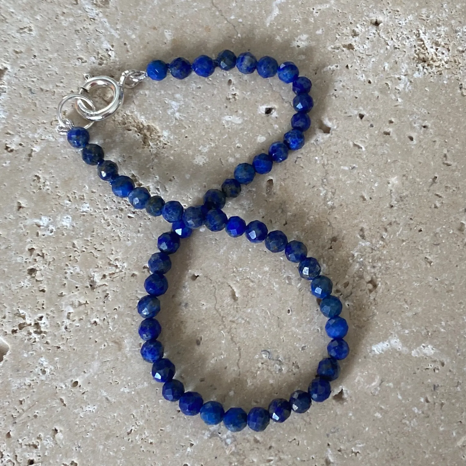 Sterling Silver Lapis Lazuli Bracelet