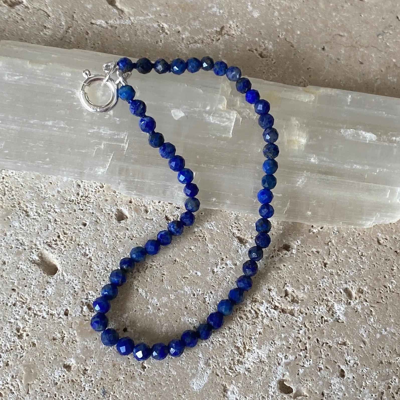 Sterling Silver Lapis Lazuli Bracelet