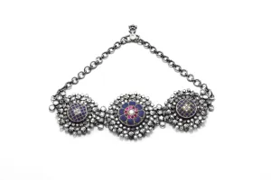 Stunning Silver Aasira Choker