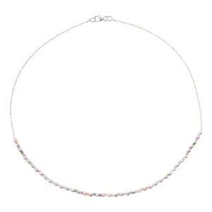 Thea Multi Tourmaline Necklace Sterling Silver