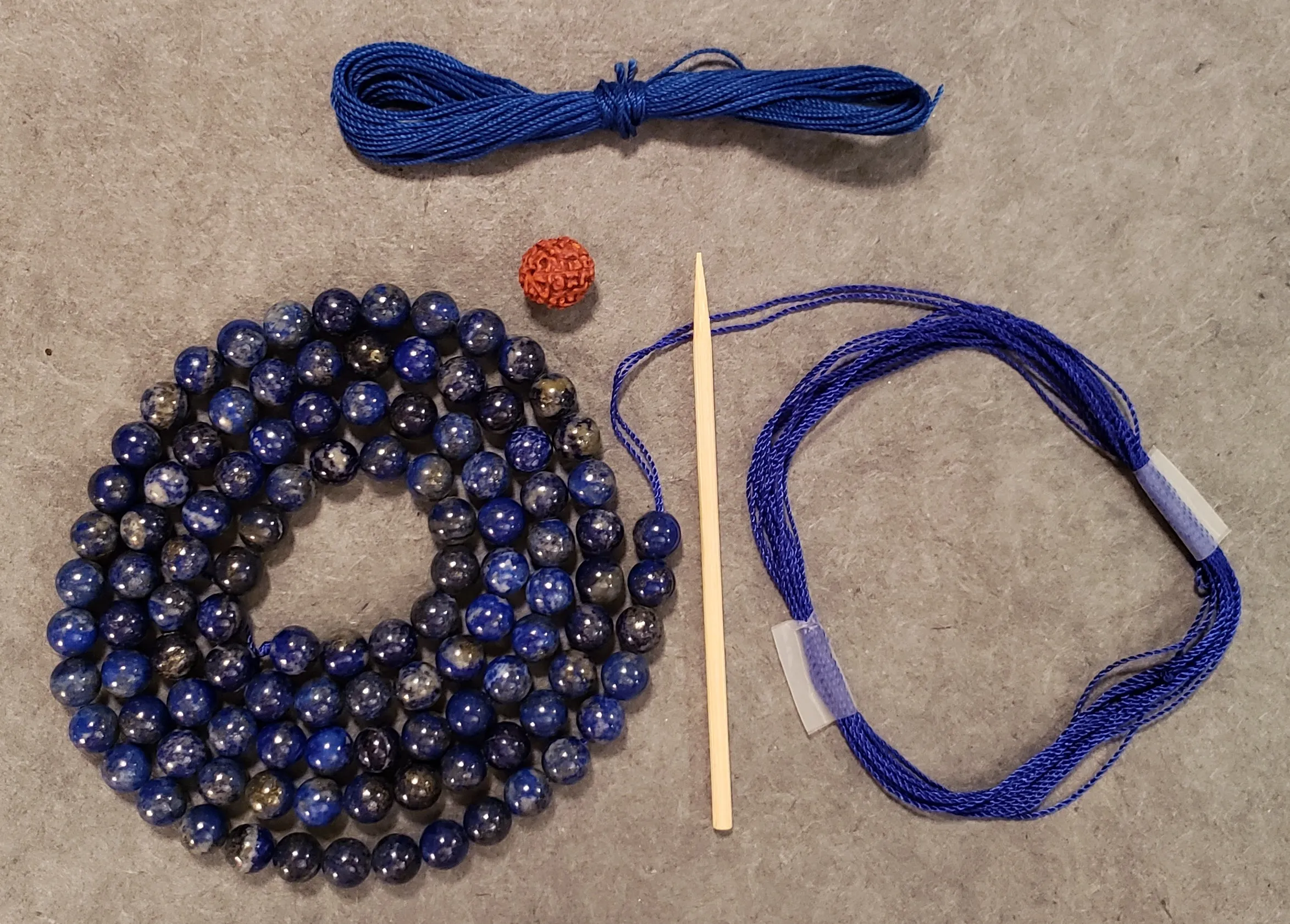 Throat Chakra Mala Kit - Lapis