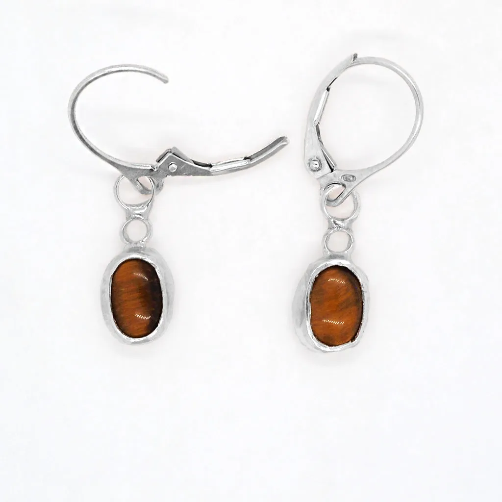 Tiger-eye Dangle earrings