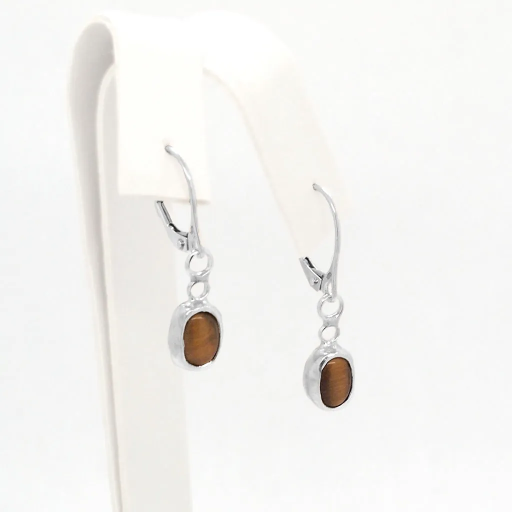 Tiger-eye Dangle earrings