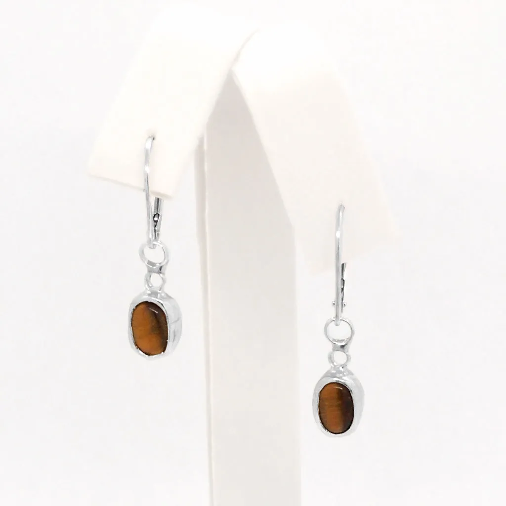 Tiger-eye Dangle earrings