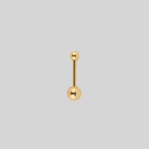 Titanium Belly Bar - Gold