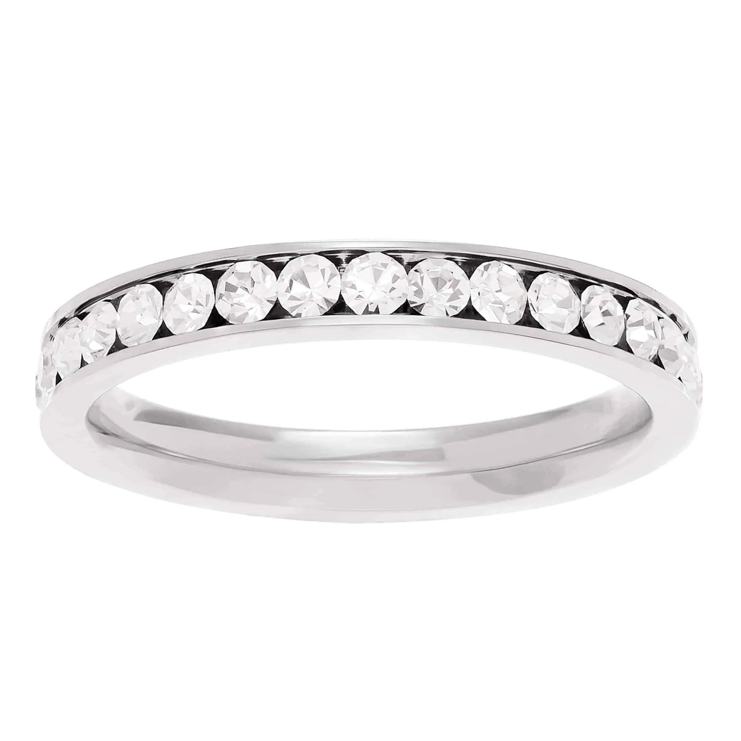 Titanium wedding bands | Cubic Zirconia Band