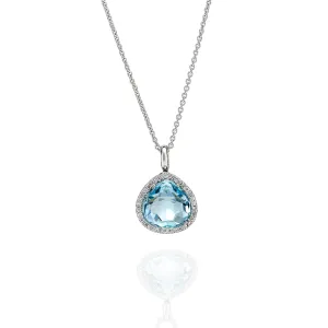 Topaz & Diamond Pendant