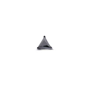 Trident Black PVD Titanium Internally Threaded Triangle Black Jewel Attachment